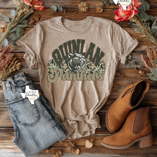 Quinlan Panthers Camo Sweatshirt