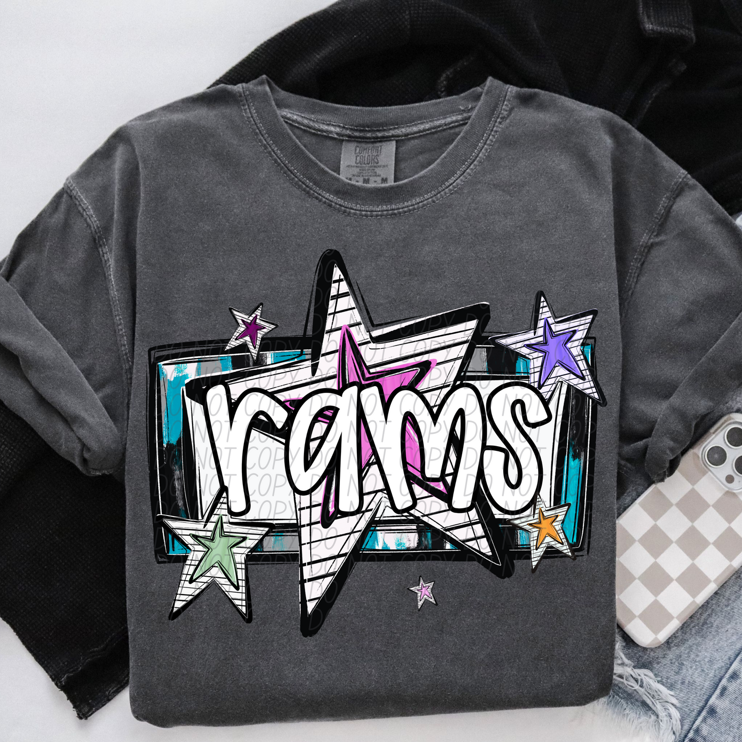 Bright Stars Mascot SHIRT Multiple Mascots to Choose from