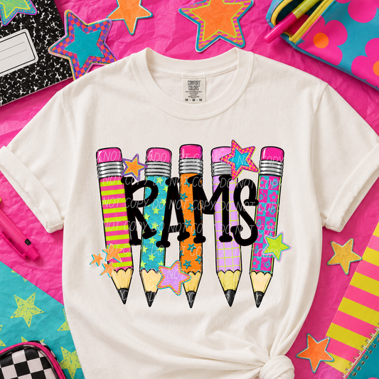 Rams Colorful Pencils Sweatshirt