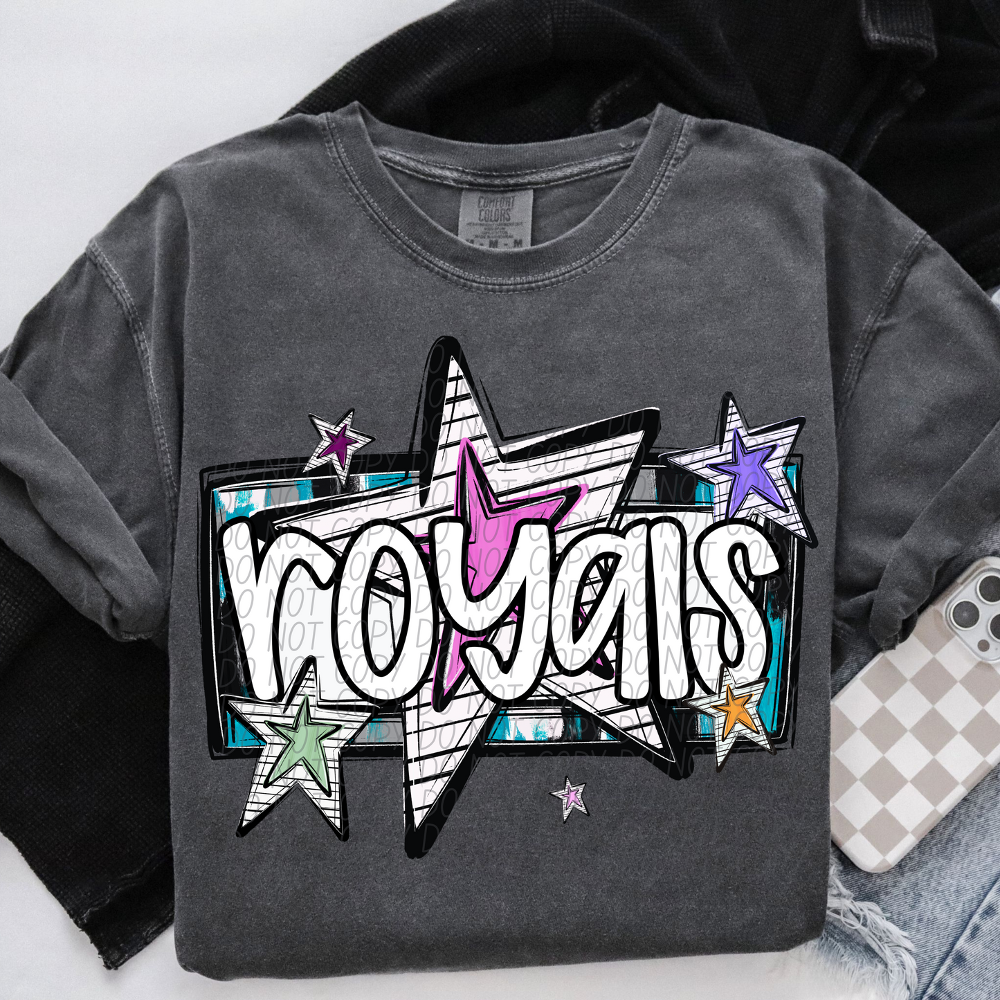 Bright Stars Mascot SHIRT Multiple Mascots to Choose from