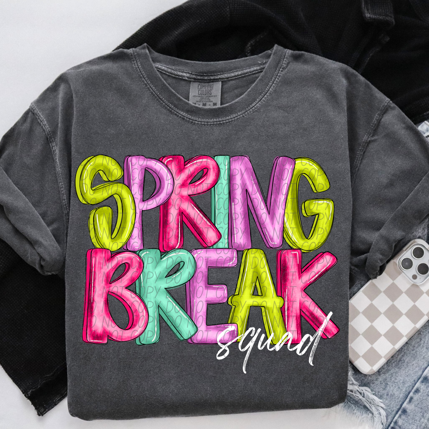 Spring Break Squad White Wording  Design SHIRT