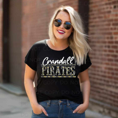Crandall Pirates stacked SHIRT