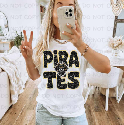 Pirates Faux Glitter SHIRT