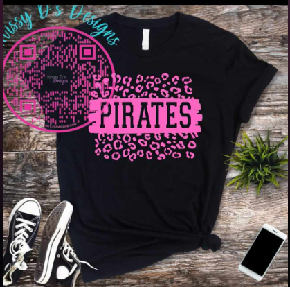 Pink Leopard Pirates SHIRT