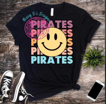 Stacked Smiley Pirates SHIRT