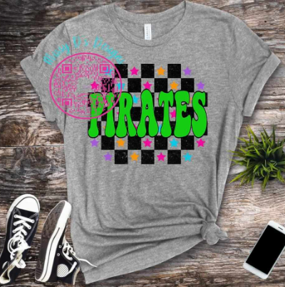 Bright Checkered Pirates SHIRT