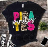 colorful leopard pirates SHIRT