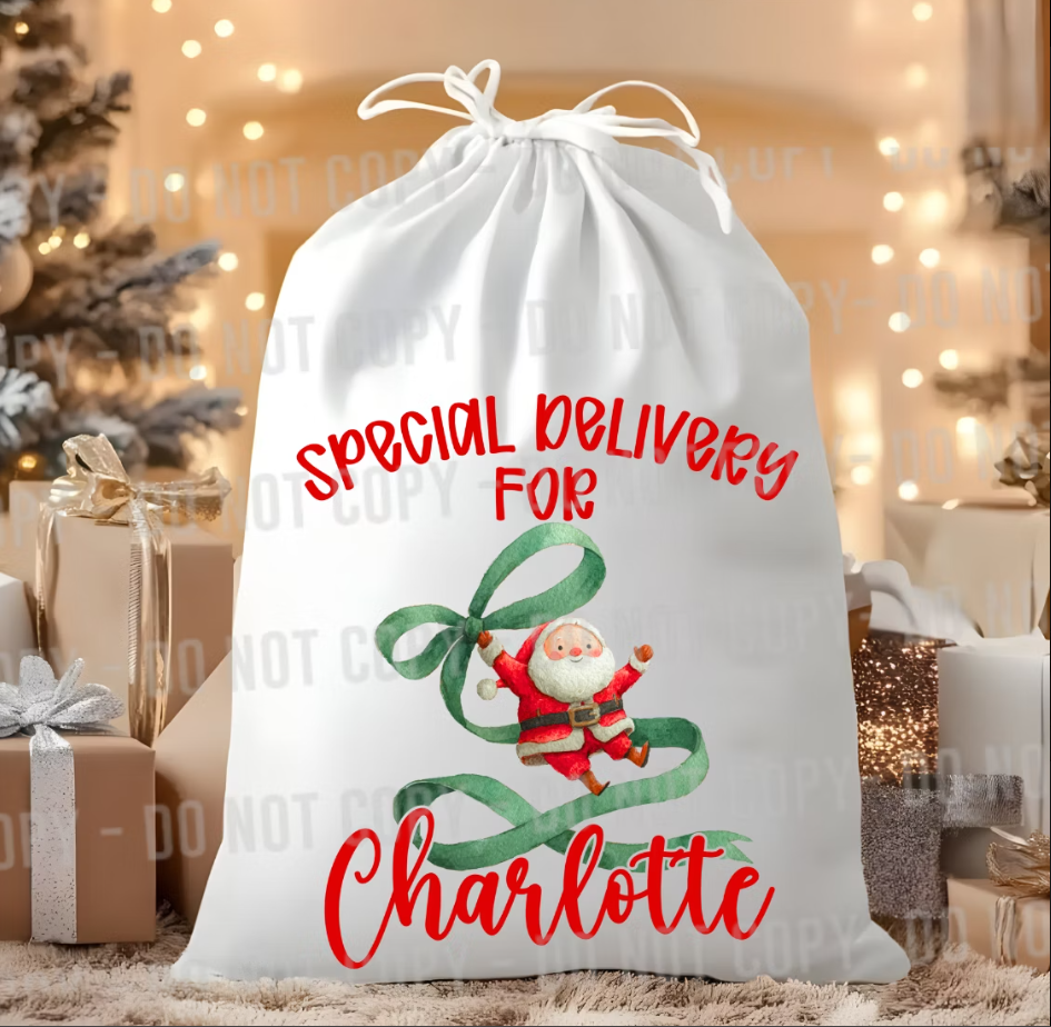 Customizable A Special Delivery for Christmas Custom DTF TRANSFER