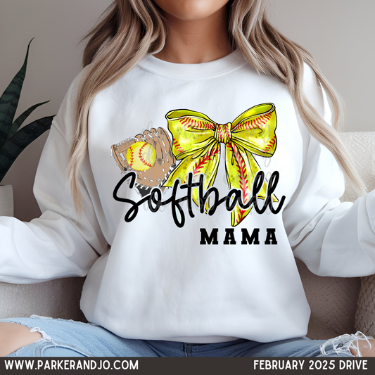Softball Mama Coquette Bow SHIRT