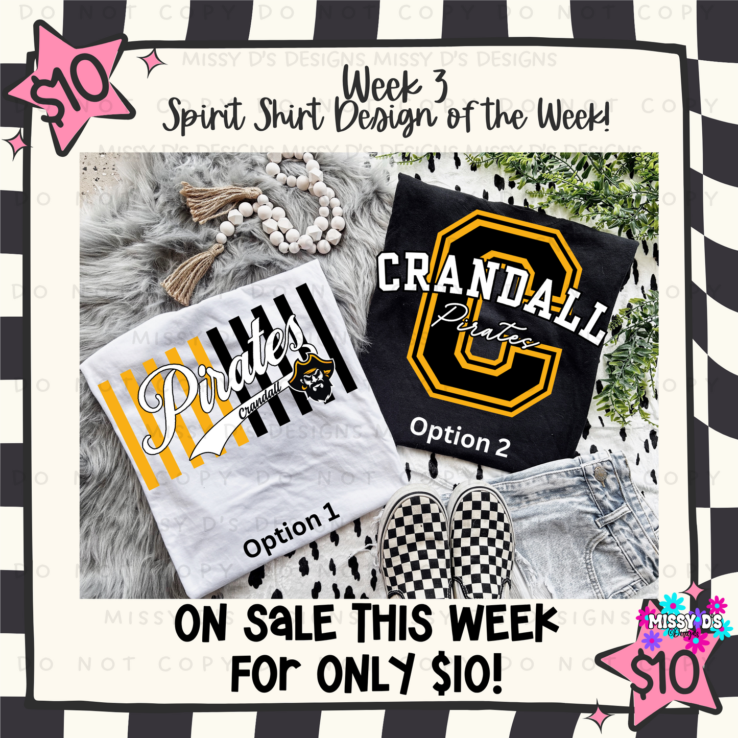Week 3 - $10 Spirit Shirt Special - Choose your Mascot!