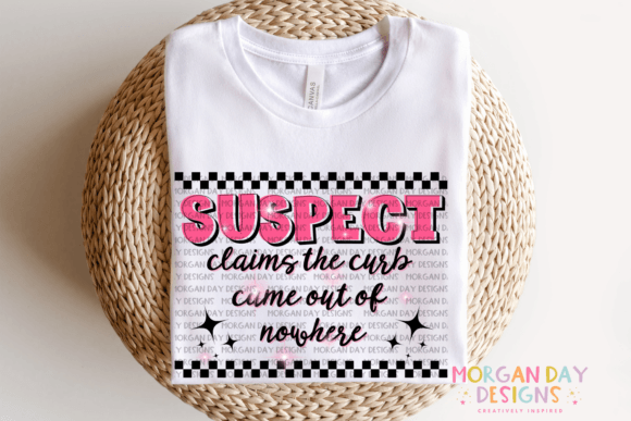 Suspect claims the curb came out of nowhere SHIRT