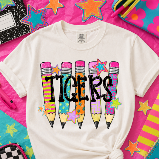 Tigers Colorful Pencils Sweatshirt