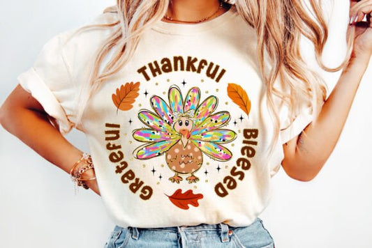 Thankful Grateful Blessed Turkey SHIRT