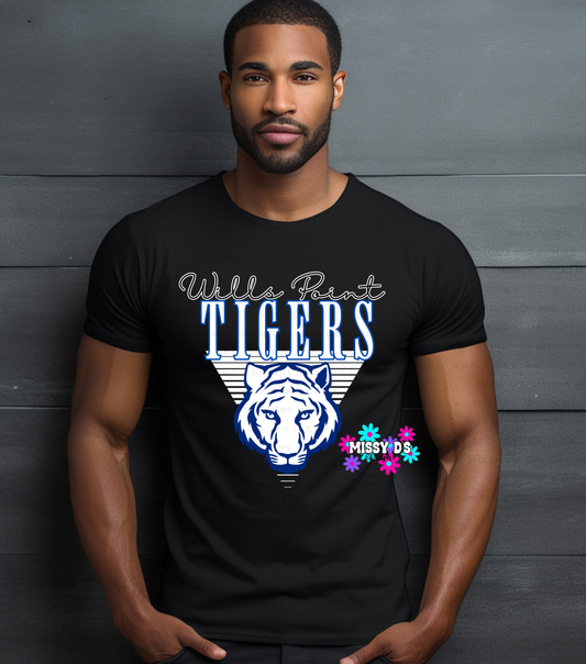 Triangle Striped Wills Point Tigers