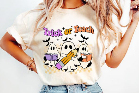 Trick or Teach Teacher Halloween SHIRT