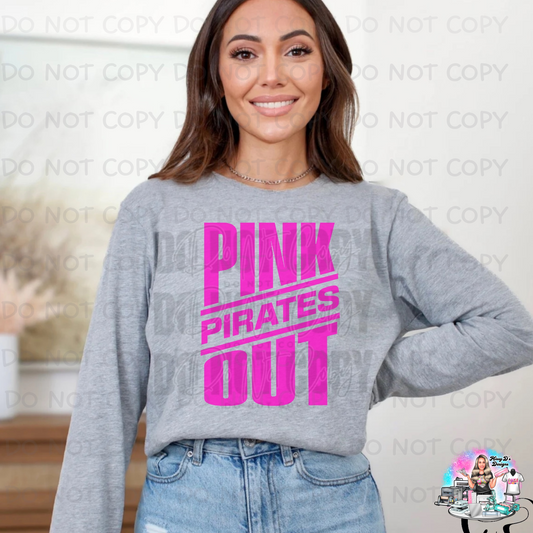 Pirates Slanted Pink Out SHIRT 1059
