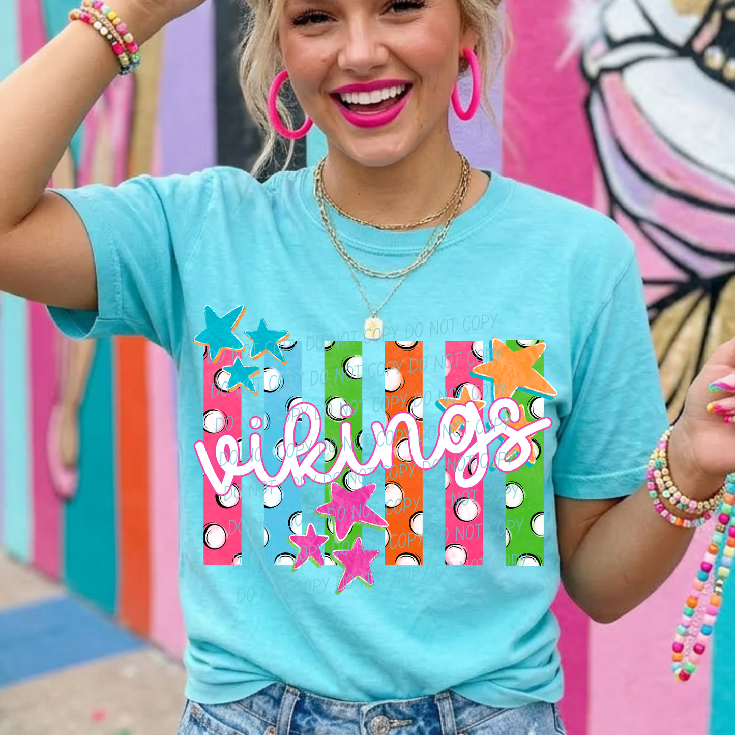 Colorful Polka Dot Stripes Mascots Unisex T-Shirt