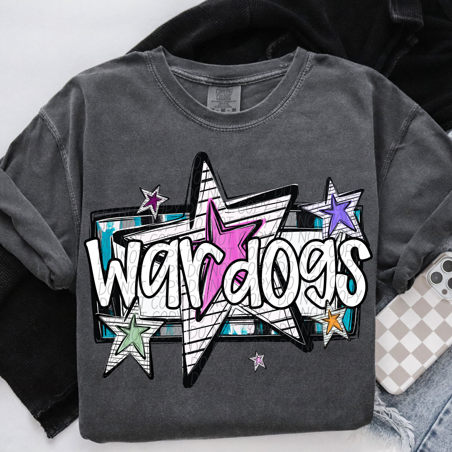 Bright Stars Mascot SHIRT Multiple Mascots to Choose from