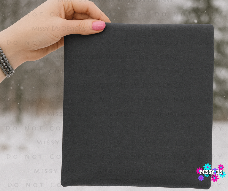 Hand-Held Winter Shirt Winter Mock Up Dark Grey Shirt