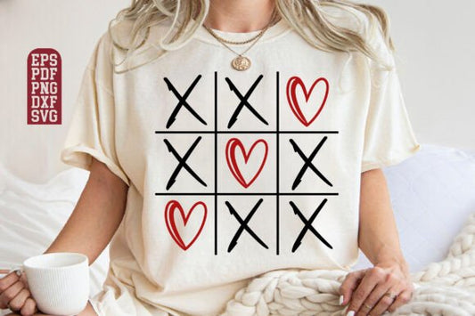 XOXO Tic Tac Toe Black Design  SHIRT