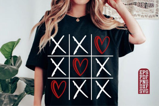 XOXO Tic Tac Toe White Design SHIRT