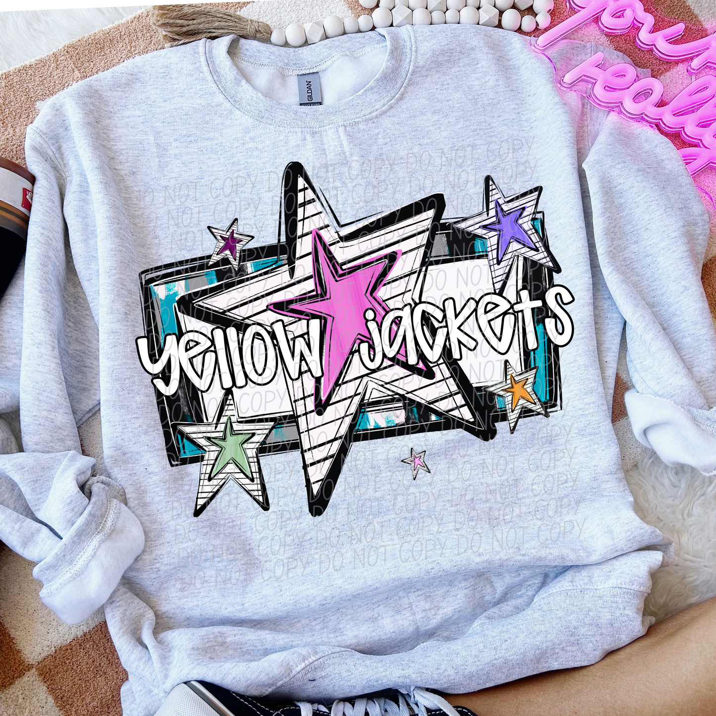 Bright Stars Mascot SHIRT Multiple Mascots to Choose from