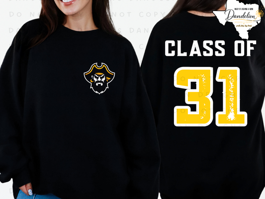 Heartland Middle School Class of 2031 Sweatshirt - Black