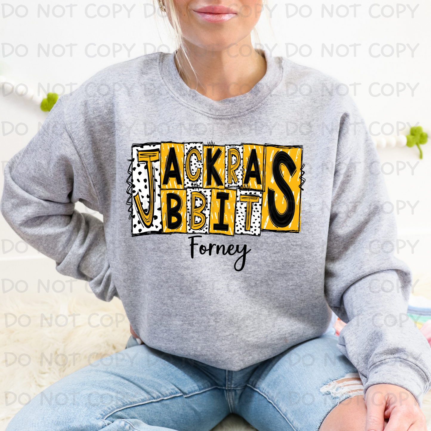 Jackrabbits Gold Dotted Doodle SHIRT