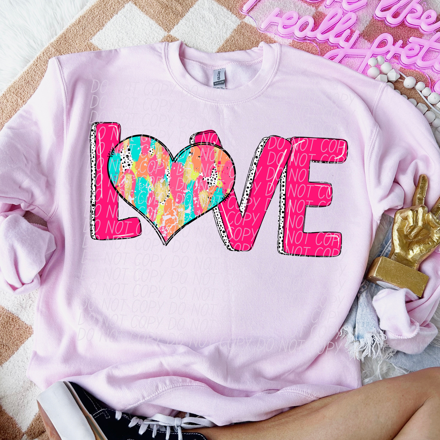 Pink Love Brushstroke Heart SHIRT