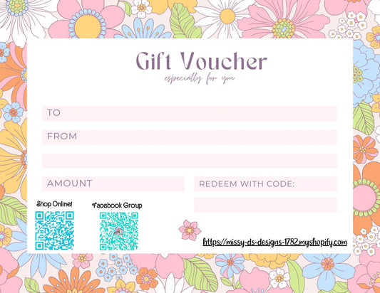 Missy D's Gift Certificate
