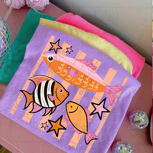 Preppy Fish Crewneck Sweatshirt