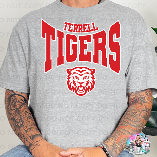Terrell Tigers Curved SHIRT