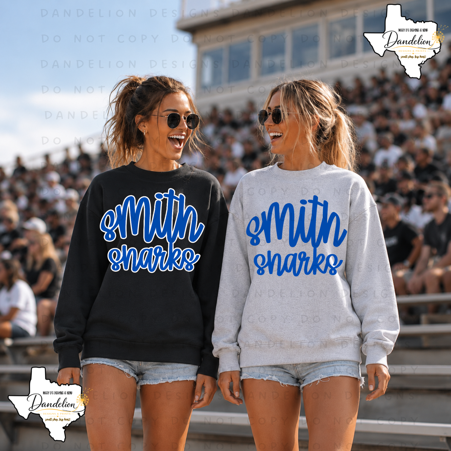 Smith Sharks Cursive Shirt