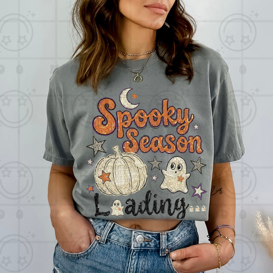 Spooky Season Loading Faux Crewneck Sweatshirt