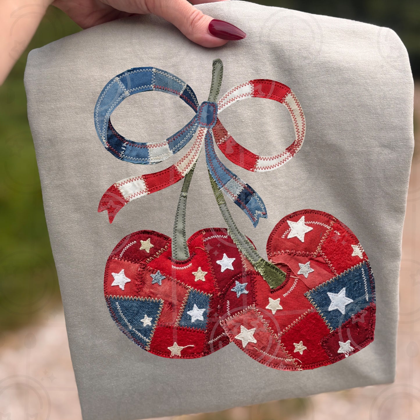 Stars and Stripes Cherrys Crewneck Sweatshirt