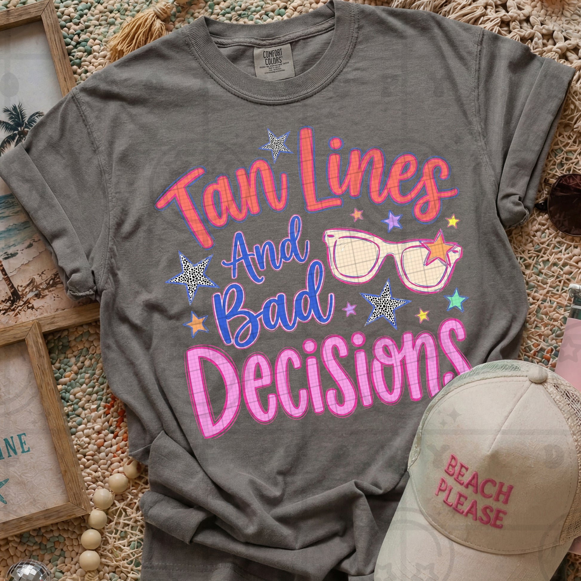 Tan Lines and Bad Decisions Crewneck Sweatshirt