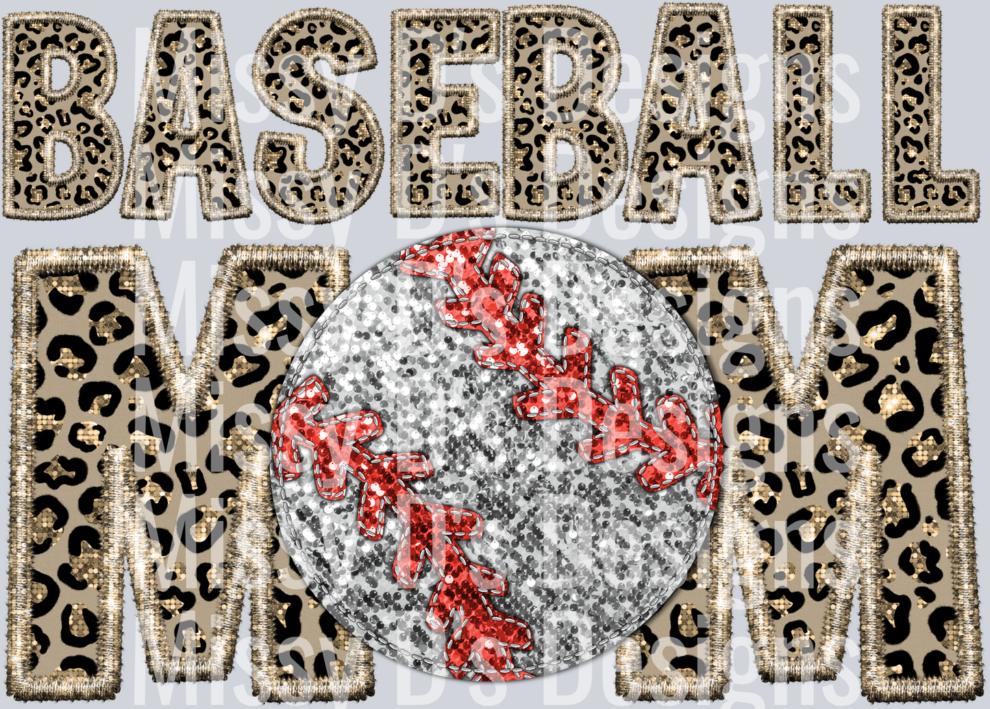 leopard baseball mom