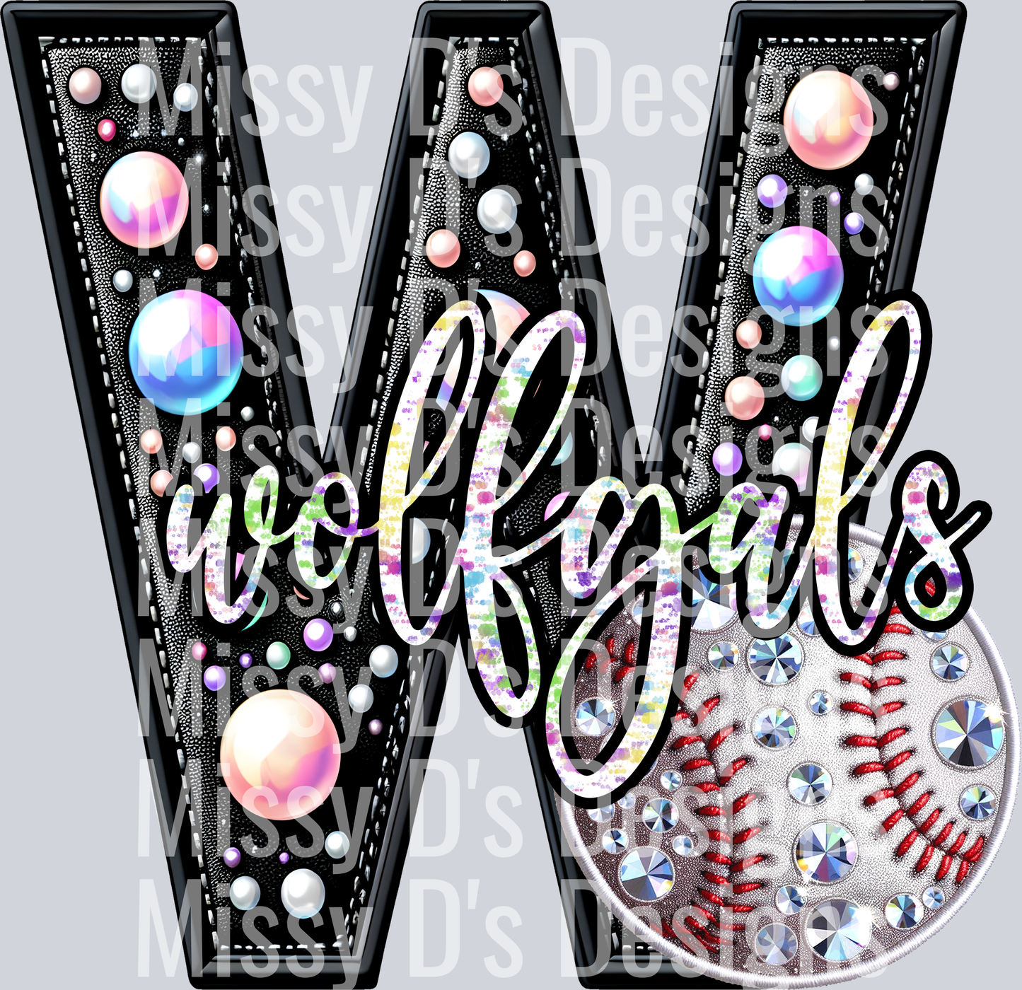leather baseball wolfgals