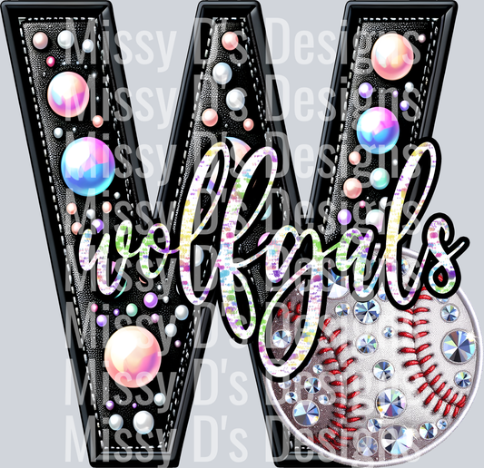 leather baseball wolfgals