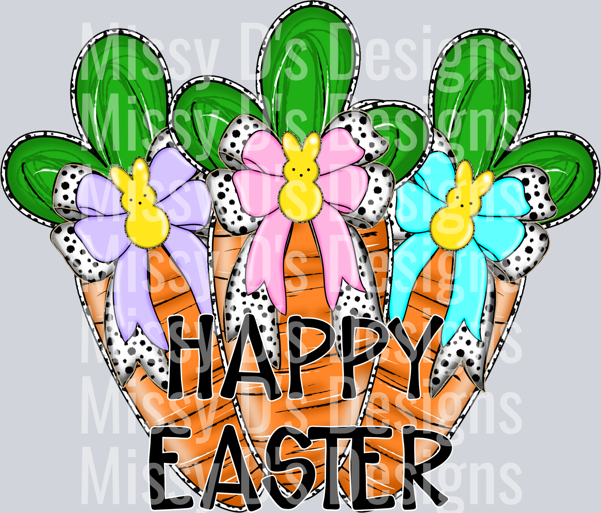 happy easter carrots