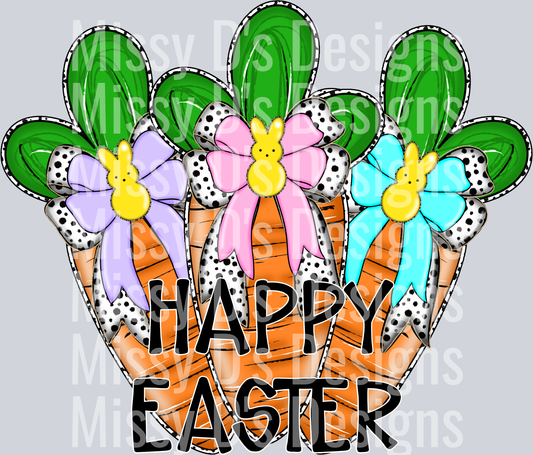 happy easter carrots