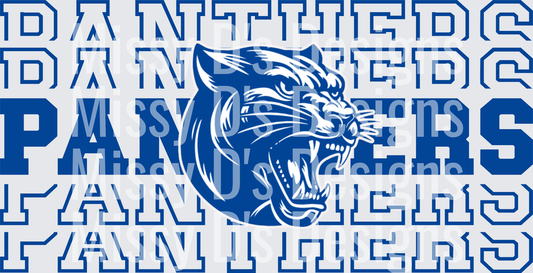 Stacked Mascot Quinlan Panthers