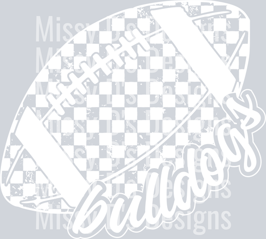 CheckeredFootballBulldogsWhite