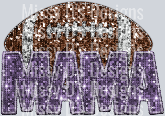football mama light purple