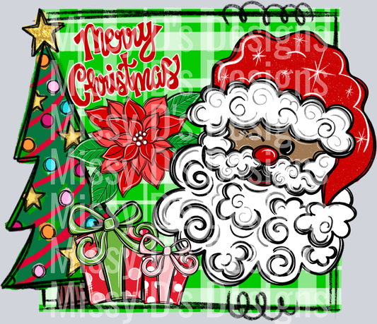 MERRY CHRISTMAS SQUARE SANTA 2