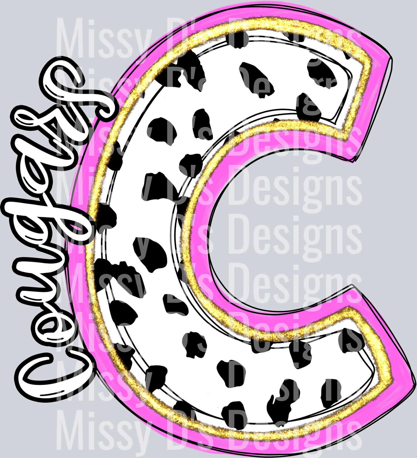 Spotty Dotty Intial cougars