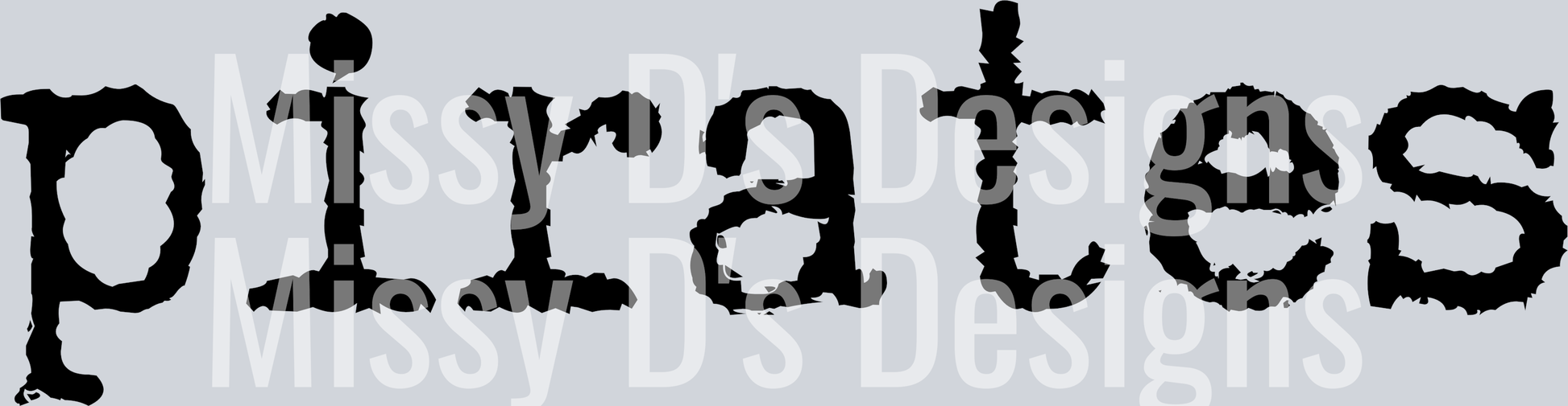 pirates typograph