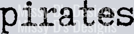 pirates typograph