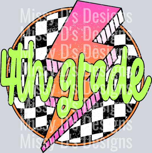 Checkered Lighting 4th Grade