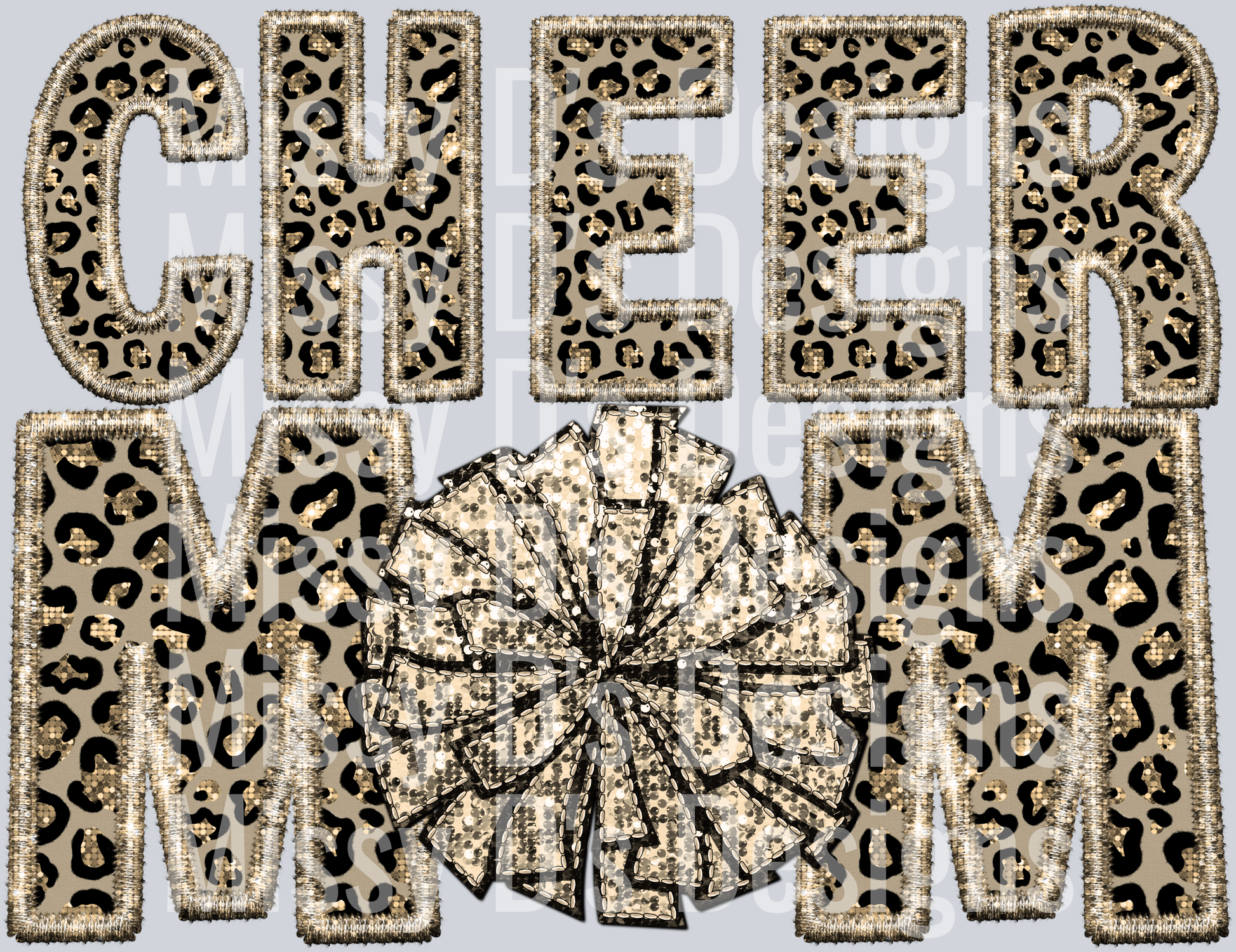 Leopard Cheer mom 2